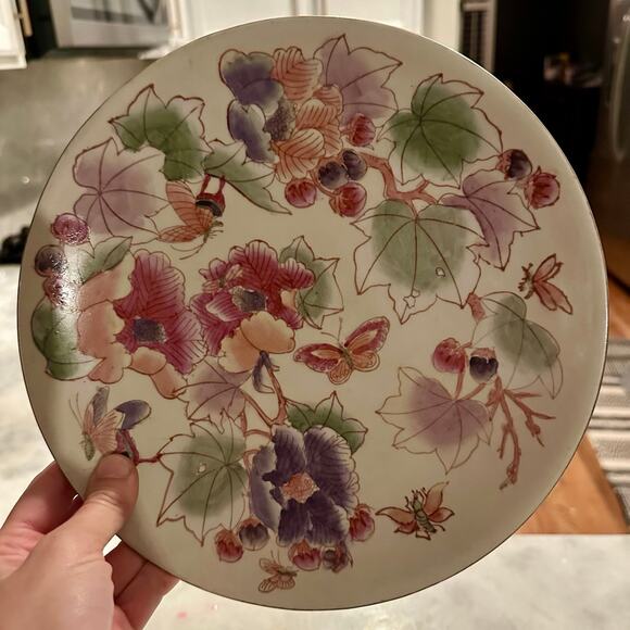 Vintage Chinoiserie Plate By Andrea by Sadek 10" - Picture 4 of 5